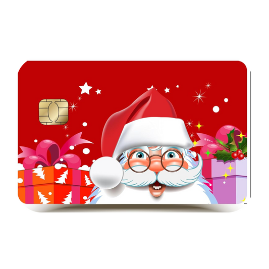 Santa's Christmas Custom Vinyl Credit Card Sticker by CC Wraps