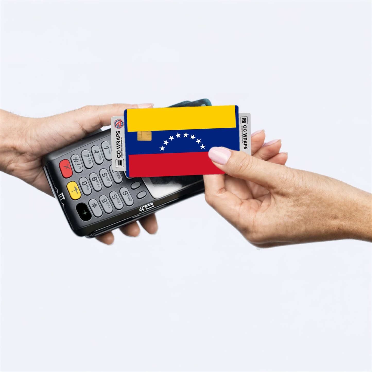 2PK Venezuela, Bolivarian Republic of Flag Credit Card Sticker Skin Vinyl Decal Prot