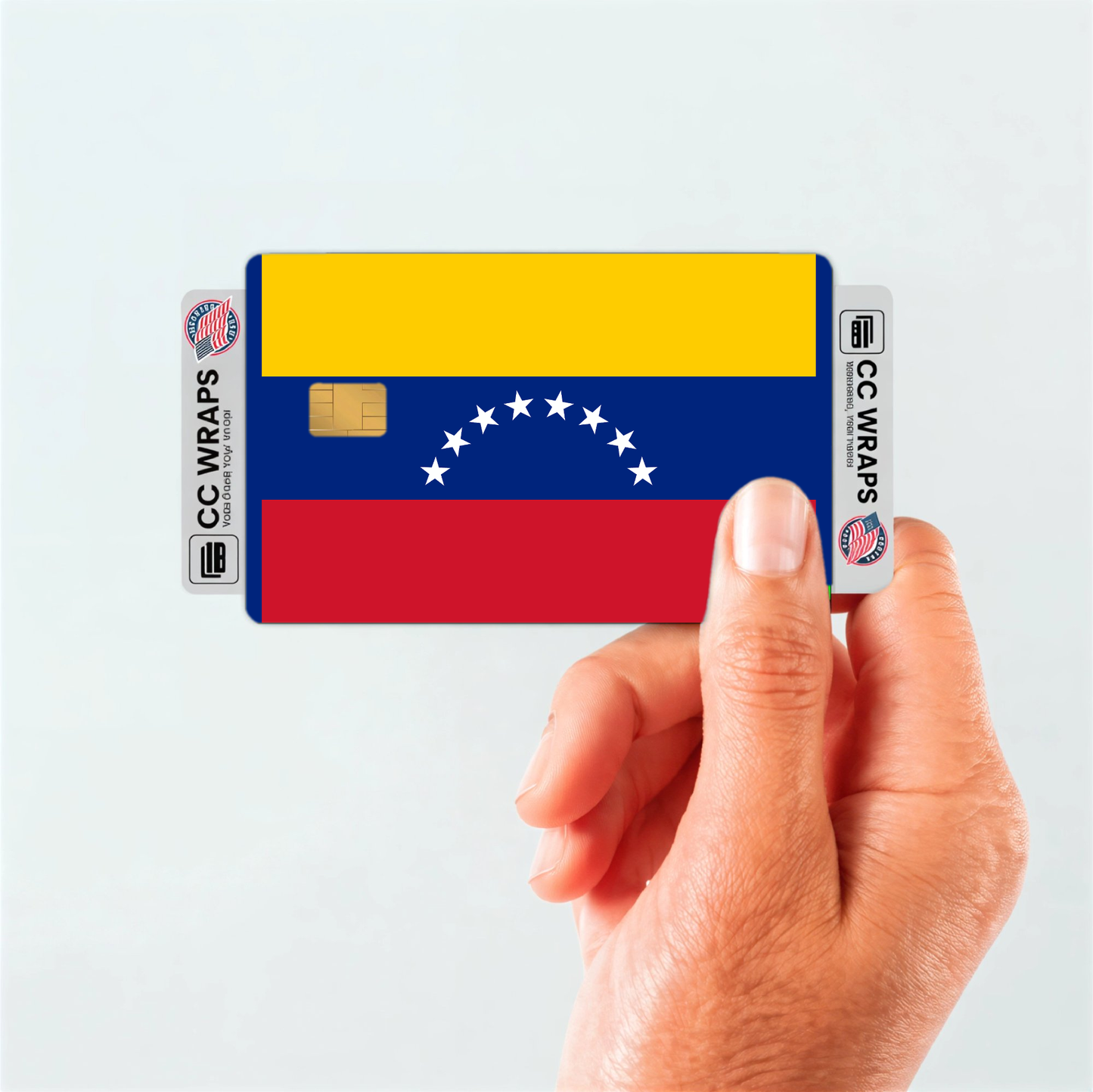 2PK Venezuela, Bolivarian Republic of Flag Credit Card Sticker Skin Vinyl Decal Prot
