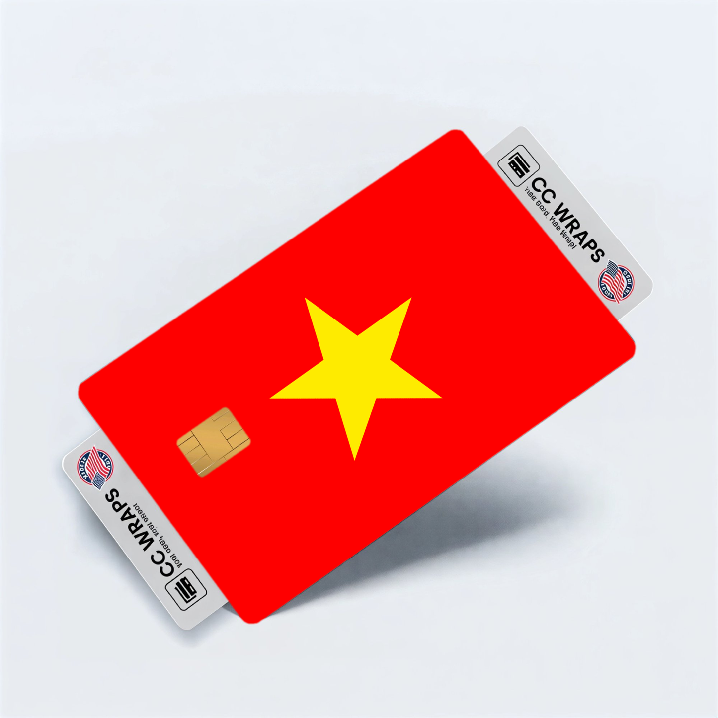 2PK Viet Nam Flag Credit Card Sticker Skin Vinyl Decal Protector