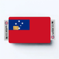 2PK Samoa Flag Credit Card Sticker Skin Vinyl Decal Protector