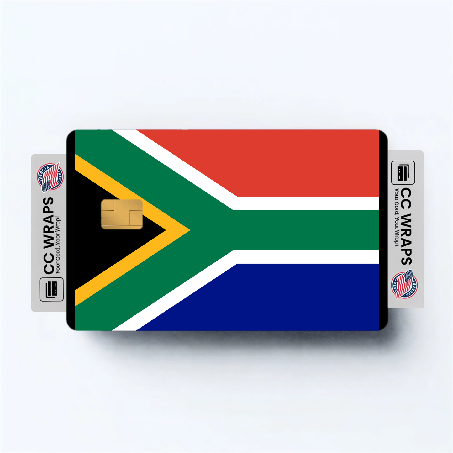 2PK South Africa Flag Credit Card Sticker Skin Vinyl Decal Protector