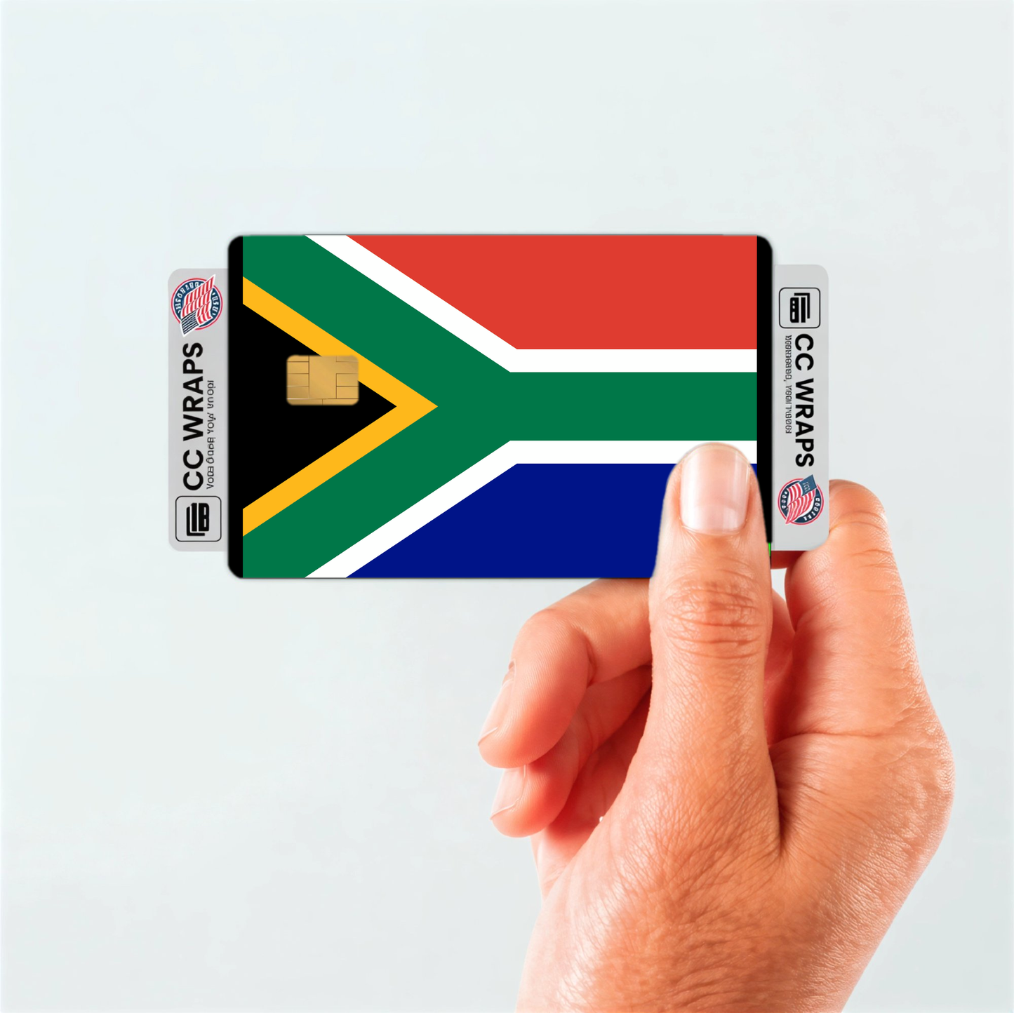 2PK South Africa Flag Credit Card Sticker Skin Vinyl Decal Protector