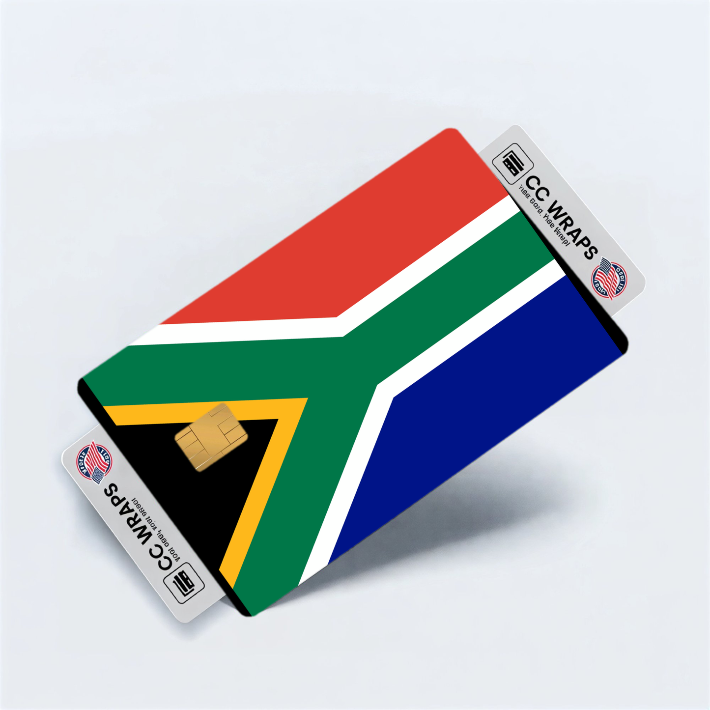 2PK South Africa Flag Credit Card Sticker Skin Vinyl Decal Protector