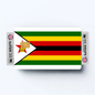 2PK Zimbabwe Flag Credit Card Sticker Skin Vinyl Decal Protector