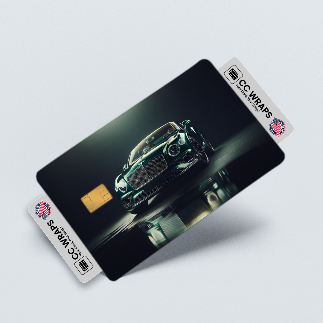 2PK Bentley Continental Gt In Credit Card Skin – Vinyl Sticker Fits Debit Card
