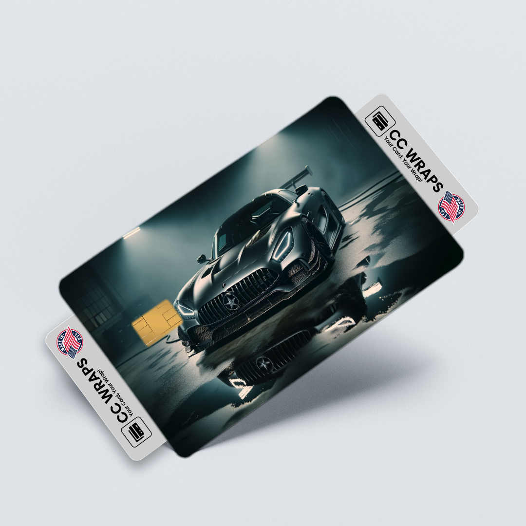 2PK Mercedesamg Gt Black Series In Credit Card Skin – Vinyl Sticker Fits Debit Card