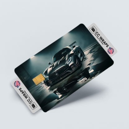 2PK Mercedesamg Gt Black Series In Credit Card Skin – Vinyl Sticker Fits Debit Card