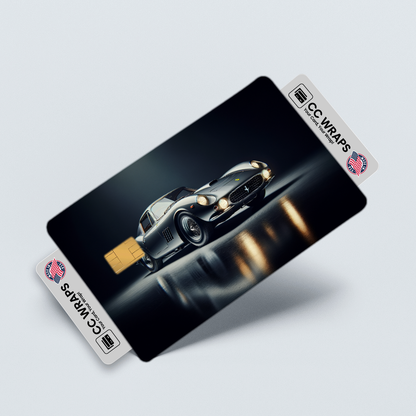 2PK Ferrari Roma In Grigio Medio Credit Card Skin – Vinyl Sticker Fits Debit Card