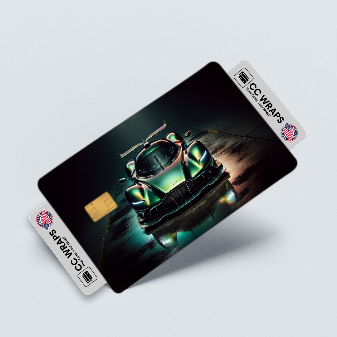 2PK Aston Martin Valkyrie In Credit Card Skin – Vinyl Sticker Fits Debit Card