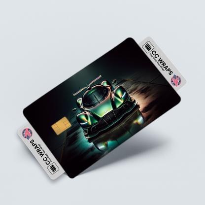 2PK Aston Martin Valkyrie In Credit Card Skin – Vinyl Sticker Fits Debit Card
