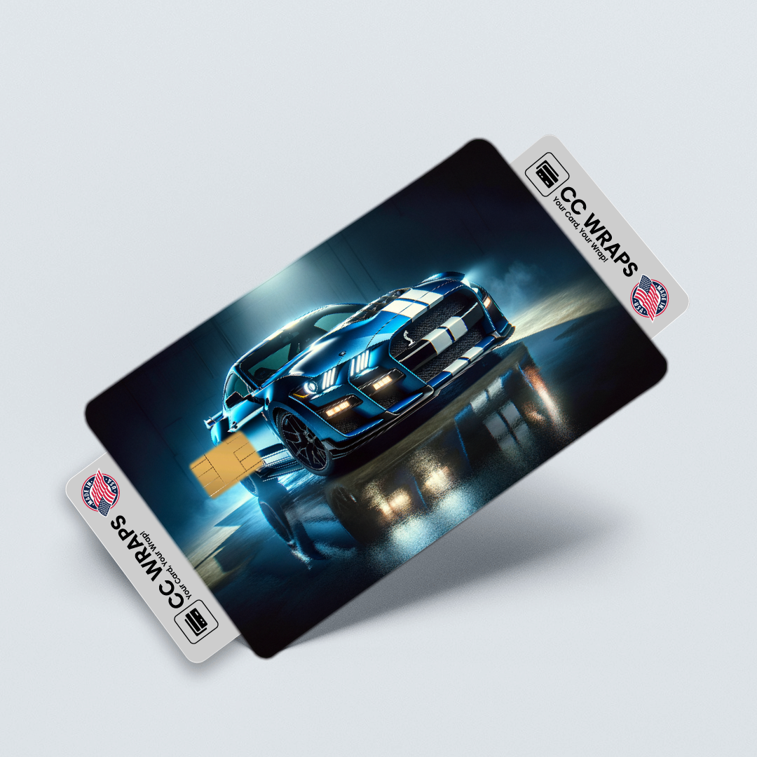 2PK Shelby Gt500 Mustang In Credit Card Skin – Vinyl Sticker Fits Debit Card