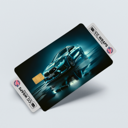 2PK Bmw M8 Competition In Frozen Credit Card Skin – Vinyl Sticker Fits Debit Card