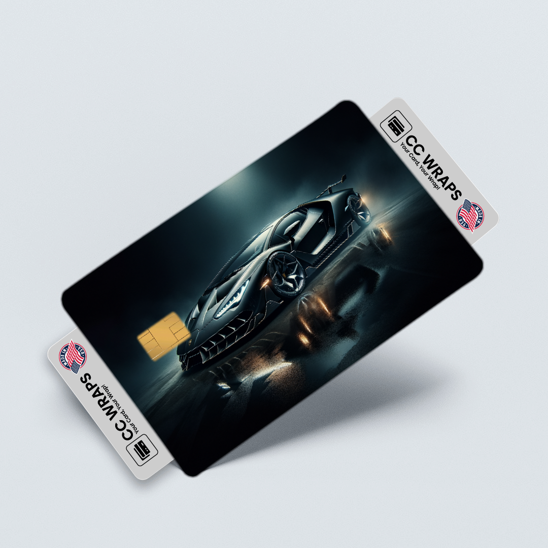 2PK Lamborghini Centenario In Credit Card Skin – Vinyl Sticker Fits Debit Card