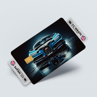 2PK Bugatti Veyron Super Sport In Credit Card Skin – Vinyl Sticker Fits Debit Card