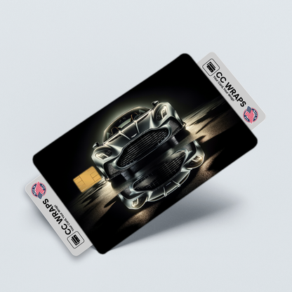 2PK Aston Martin One77 In Quantum Credit Card Skin – Vinyl Sticker Fits Debit Card