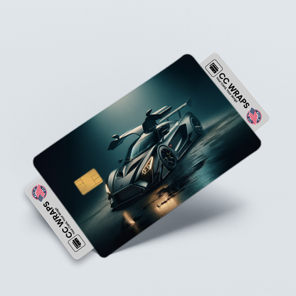 2PK Zenvo Tsrs In Matte Grey Dark Credit Card Skin – Vinyl Sticker Fits Debit Card