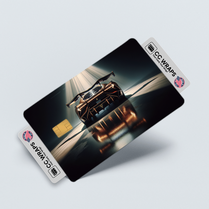 2PK Lamborghini Sian In Bronze And Credit Card Skin – Vinyl Sticker Fits Debit Card