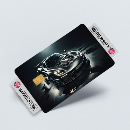 2PK Porsche Carrera Gt In Silver Credit Card Skin – Vinyl Sticker Fits Debit Card