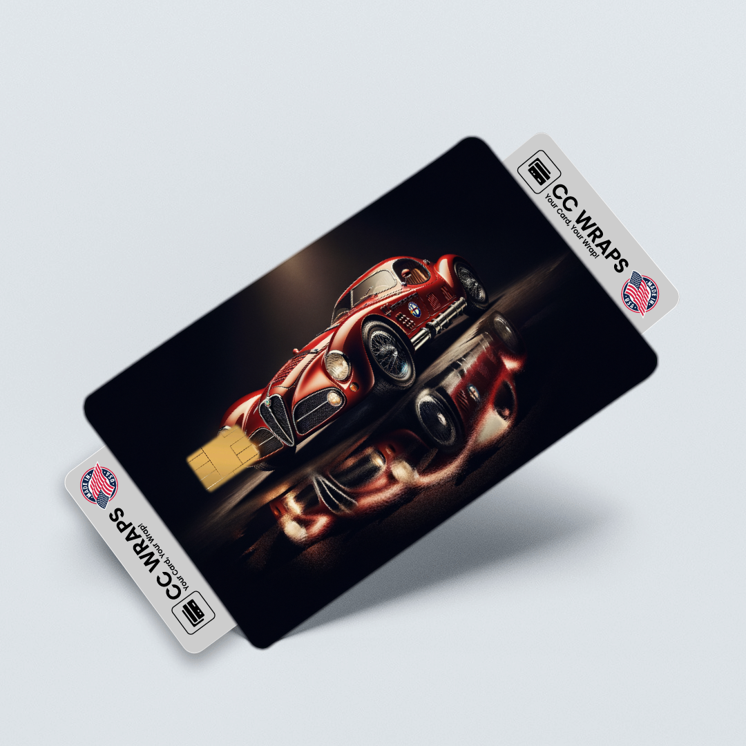 2PK Alfa Romeo 8c Competizione In Credit Card Skin – Vinyl Sticker Fits Debit Card