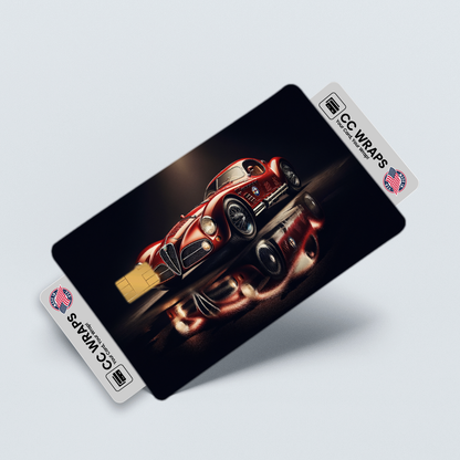 2PK Alfa Romeo 8c Competizione In Credit Card Skin – Vinyl Sticker Fits Debit Card