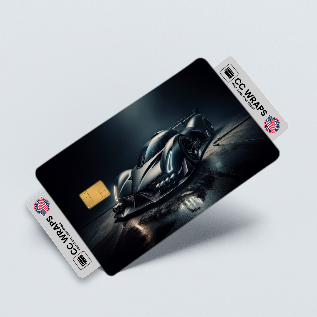 2PK Devel Sixteen In Matte Black Credit Card Skin – Vinyl Sticker Fits Debit Card