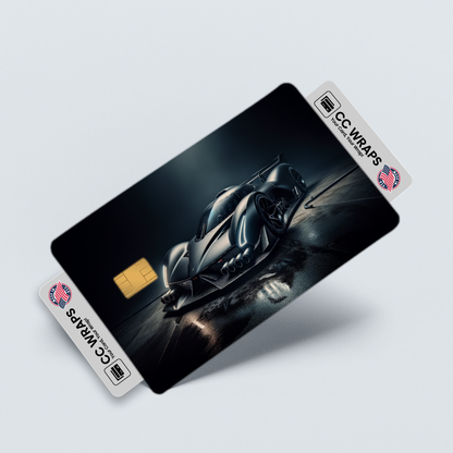2PK Devel Sixteen In Matte Black Credit Card Skin – Vinyl Sticker Fits Debit Card