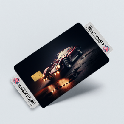 2PK De Tomaso P72 In Dark Crimson Credit Card Skin – Vinyl Sticker Fits Debit Card