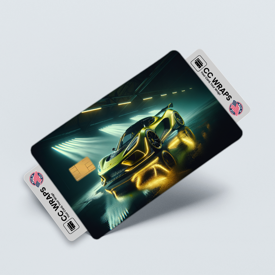 2PK Lotus Evija In Volt Credit Card Skin – Vinyl Sticker Fits Debit Card
