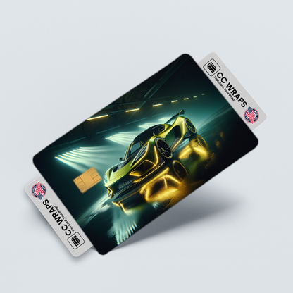 2PK Lotus Evija In Volt Credit Card Skin – Vinyl Sticker Fits Debit Card