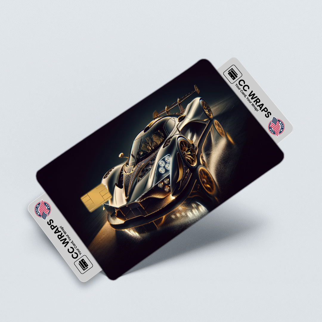 2PK W Motors Lykan Hypersport In Credit Card Skin – Vinyl Sticker Fits Debit Card