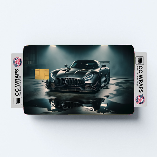 2PK Mercedesamg Gt Black Series In Credit Card Skin – Vinyl Sticker Fits Debit Card