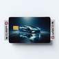 2PK Porsche Taycan Turbo S In Credit Card Skin – Vinyl Sticker Fits Debit Card