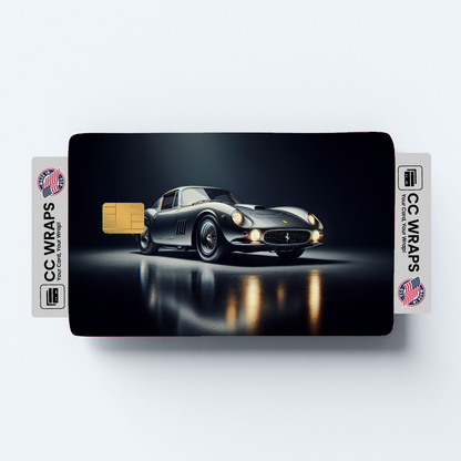 2PK Ferrari Roma In Grigio Medio Credit Card Skin – Vinyl Sticker Fits Debit Card