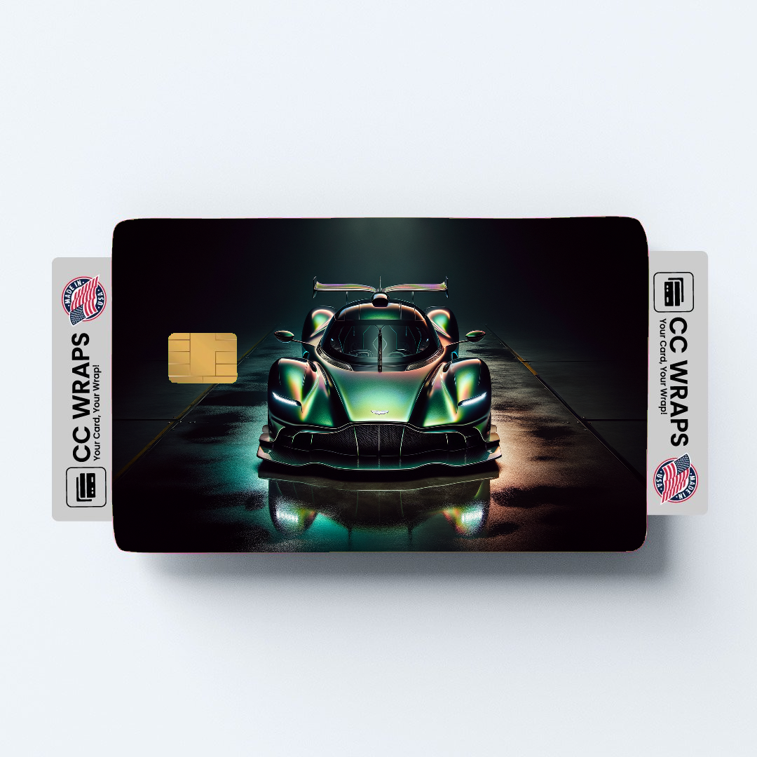 2PK Aston Martin Valkyrie In Credit Card Skin – Vinyl Sticker Fits Debit Card