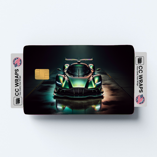 2PK Aston Martin Valkyrie In Credit Card Skin – Vinyl Sticker Fits Debit Card