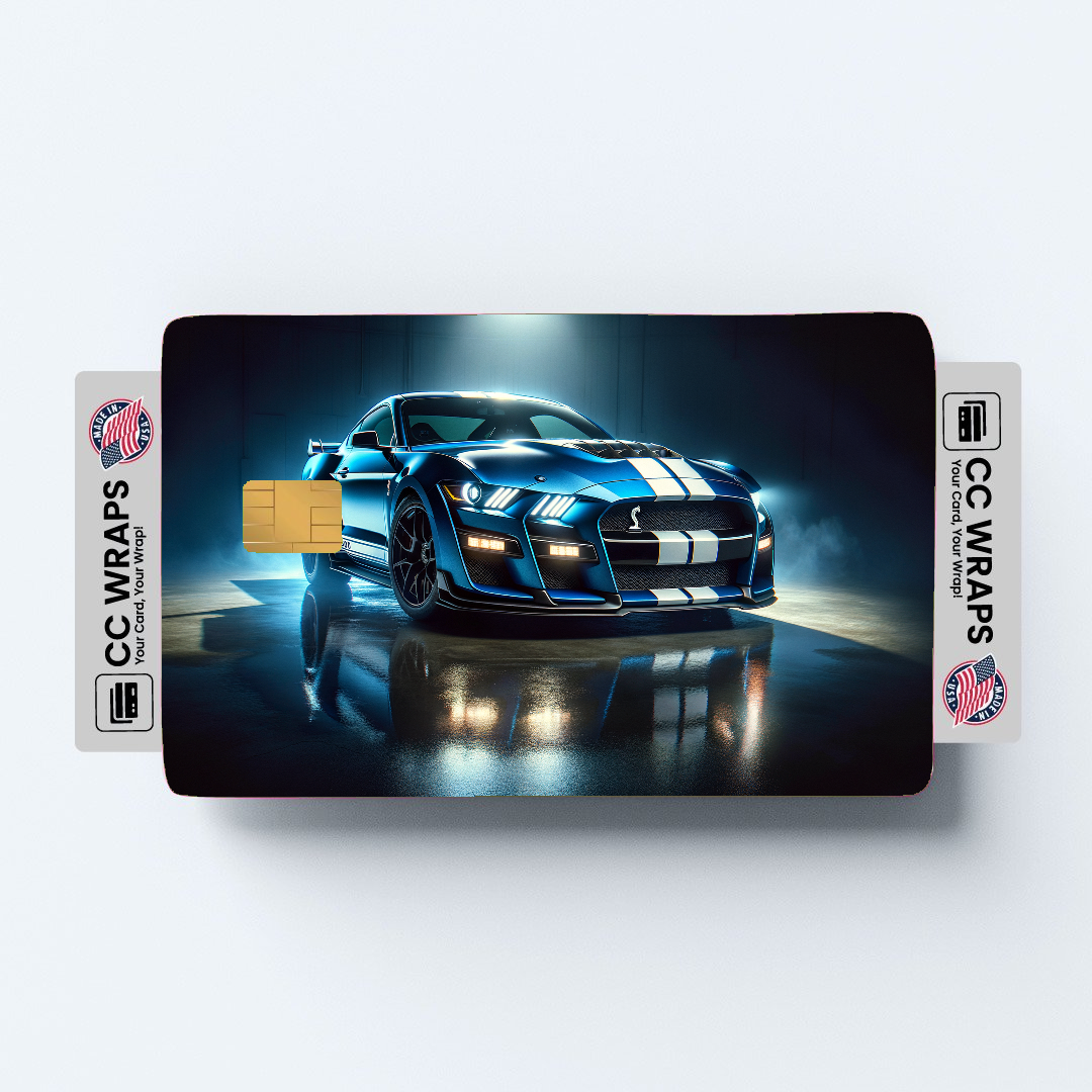 2PK Shelby Gt500 Mustang In Credit Card Skin – Vinyl Sticker Fits Debit Card