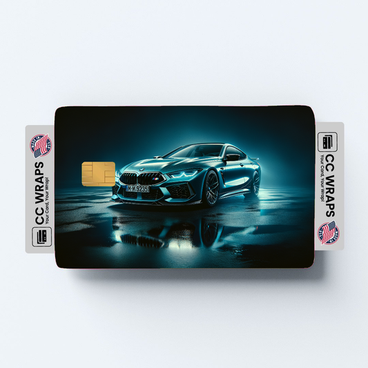 2PK Bmw M8 Competition In Frozen Credit Card Skin – Vinyl Sticker Fits Debit Card