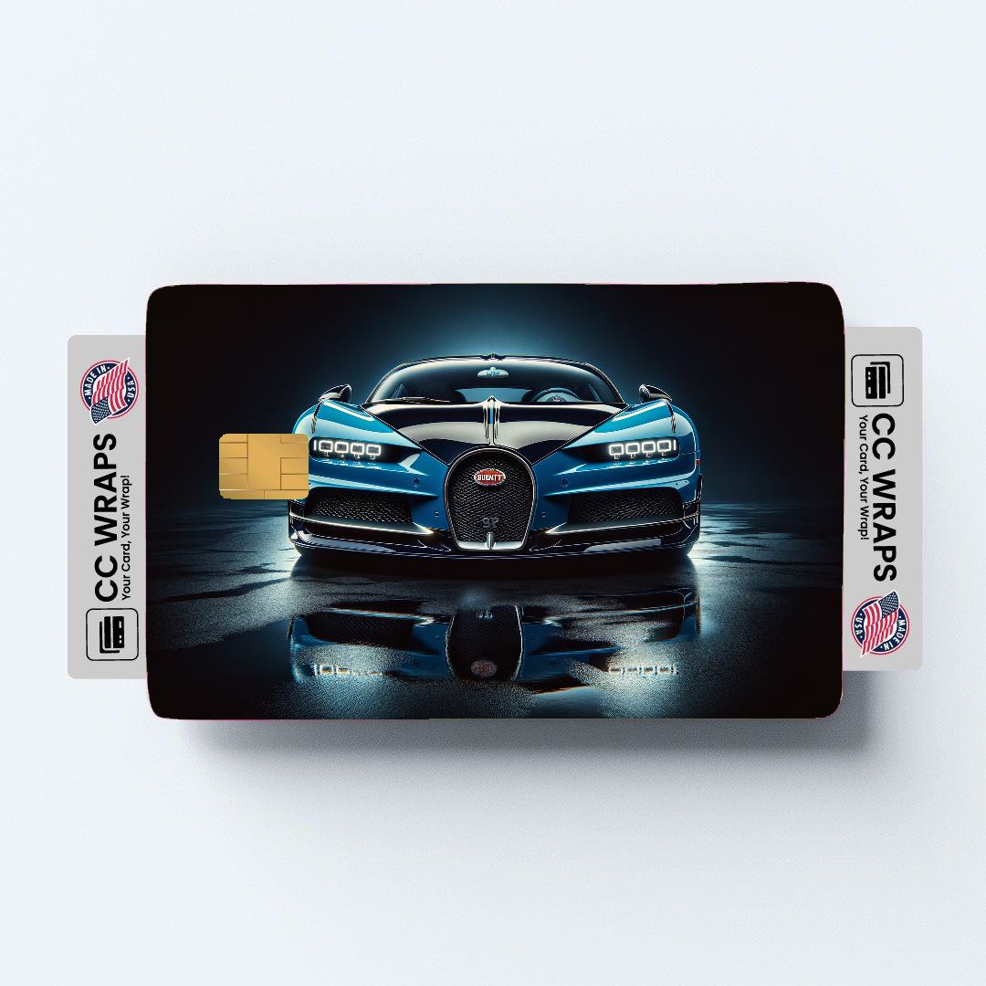 2PK Bugatti Veyron Super Sport In Credit Card Skin – Vinyl Sticker Fits Debit Card