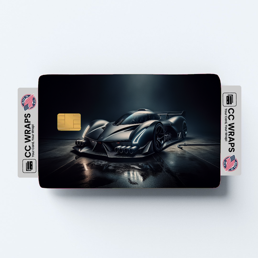 2PK Devel Sixteen In Matte Black Credit Card Skin – Vinyl Sticker Fits Debit Card