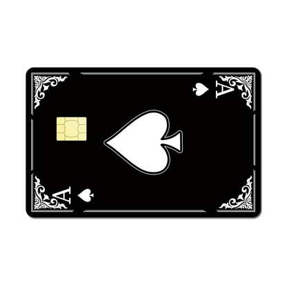 Ace of Speads Custom Vinyl Credit Card Sticker by CC Wraps