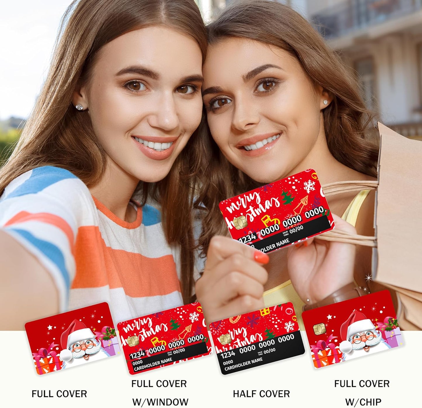 Santa's Christmas Custom Vinyl Credit Card Sticker by CC Wraps