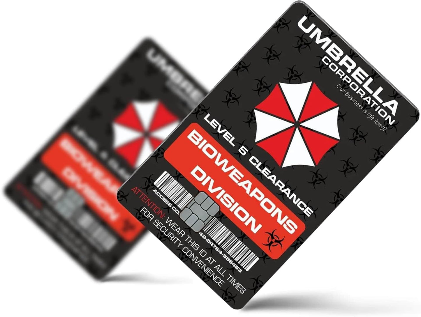 Umbrella Corporation BioHazard Custom Vinyl Credit Card Sticker by CC Wraps