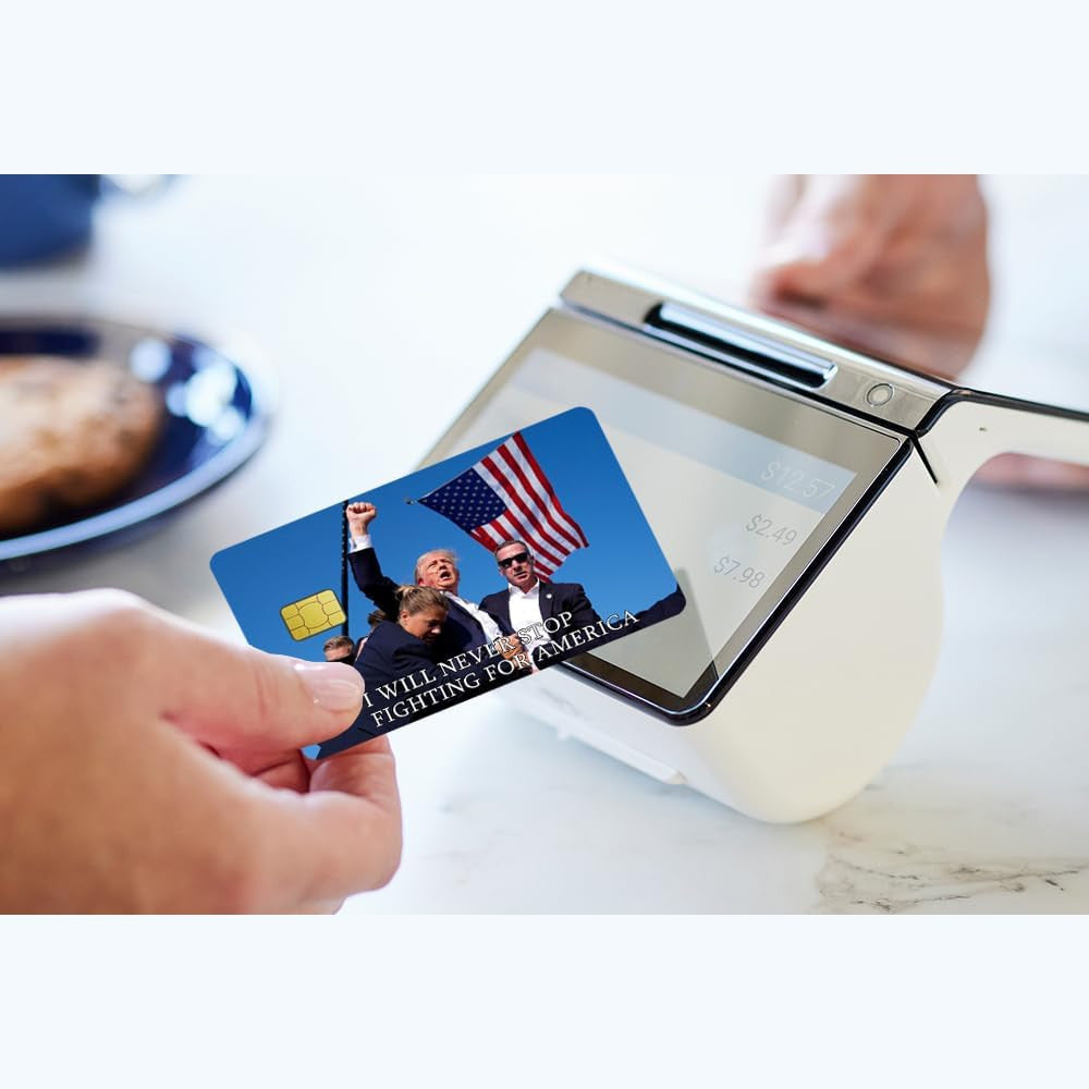 Trump Rally Insp Design Custom Vinyl Credit Card Sticker