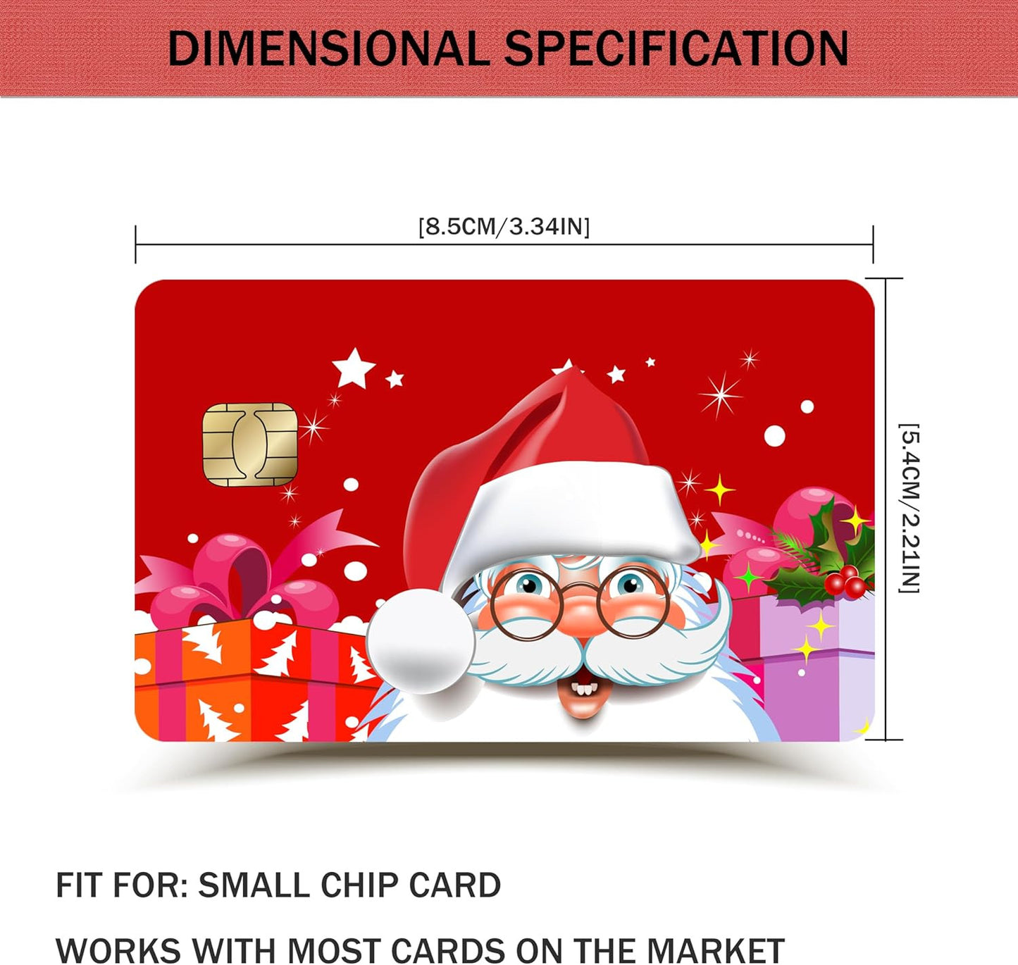 Santa's Christmas Custom Vinyl Credit Card Sticker by CC Wraps