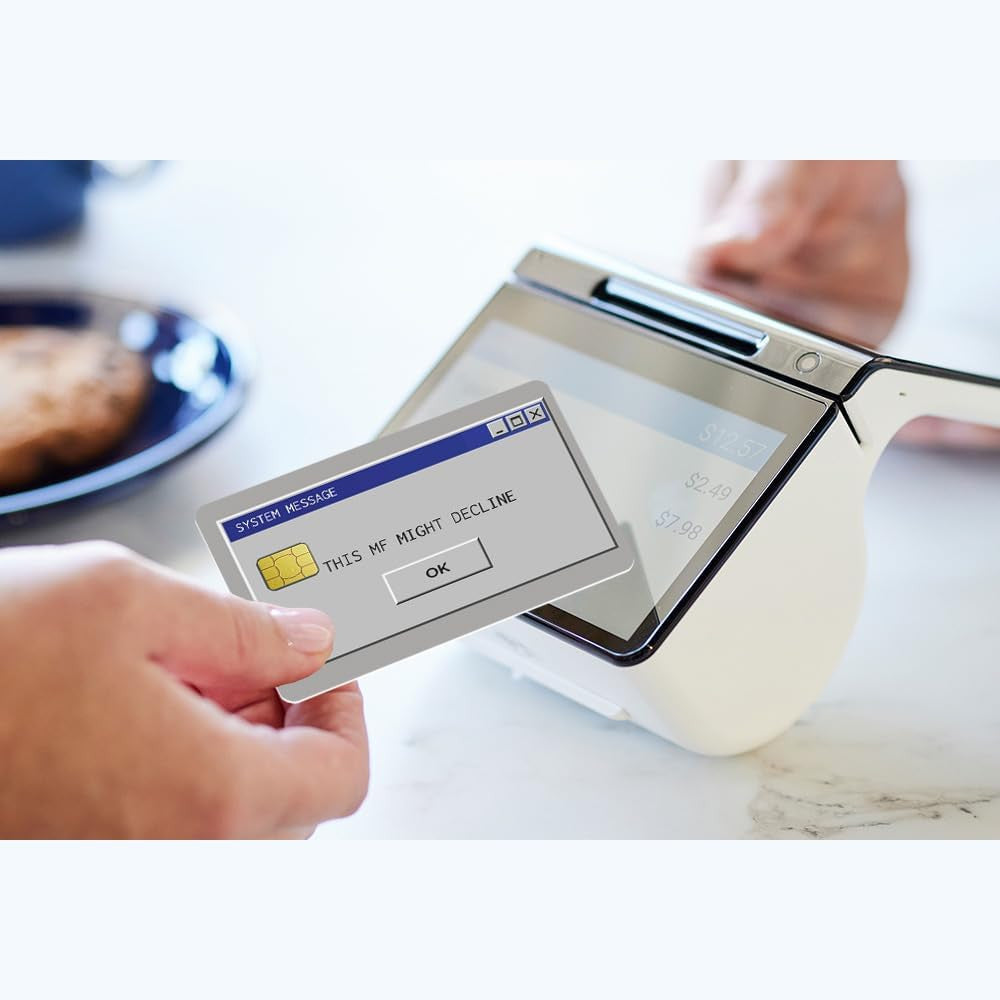 Windows System Message Custom Vinyl Credit Card Sticker by CC Wraps