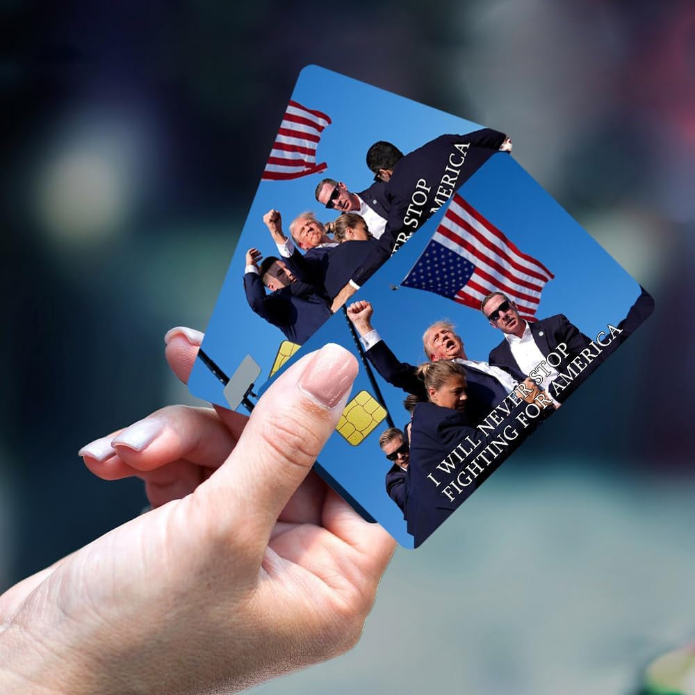 Trump Rally Insp Design Custom Vinyl Credit Card Sticker