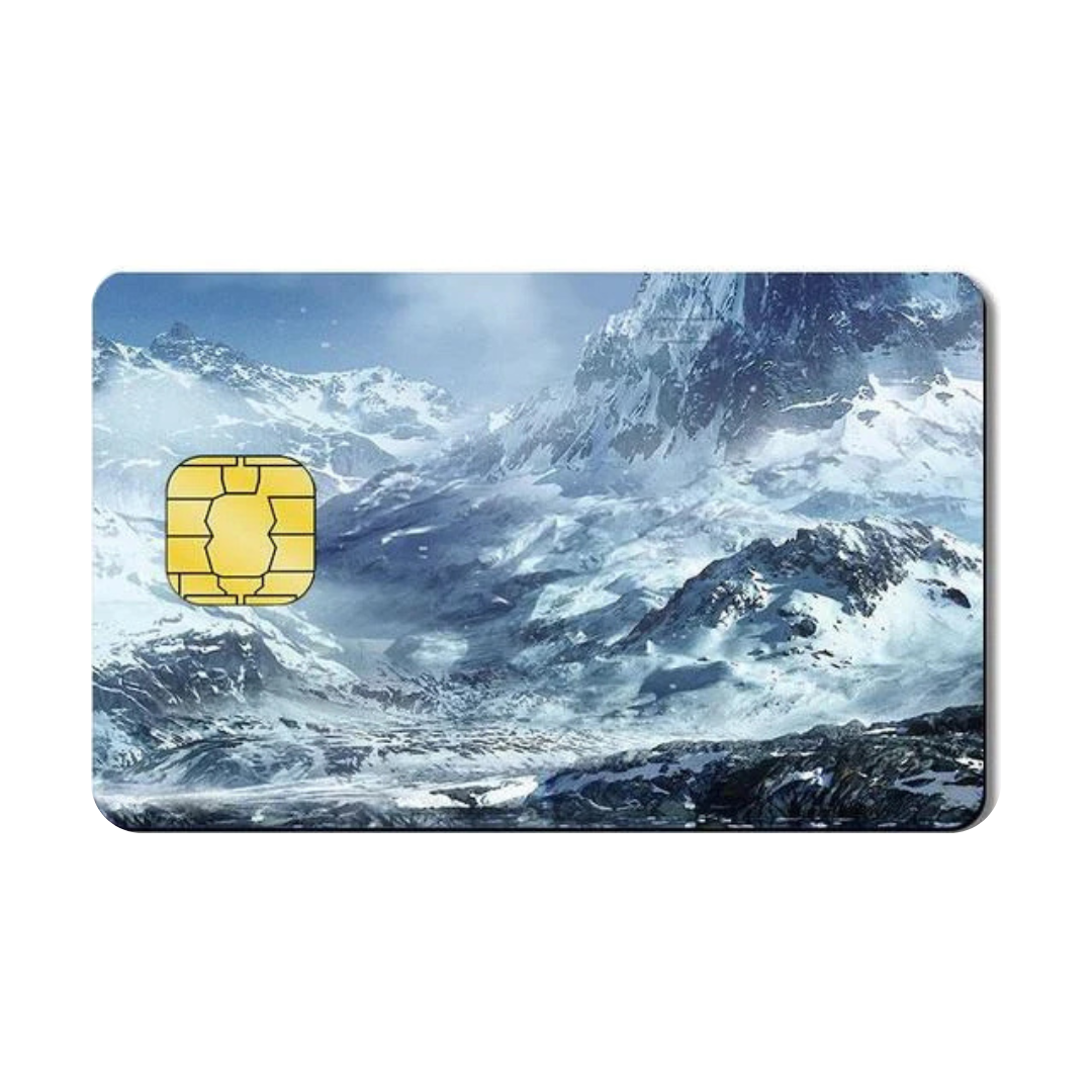 Mountain Ice Custom Vinyl Credit Card Sticker by CC Wraps