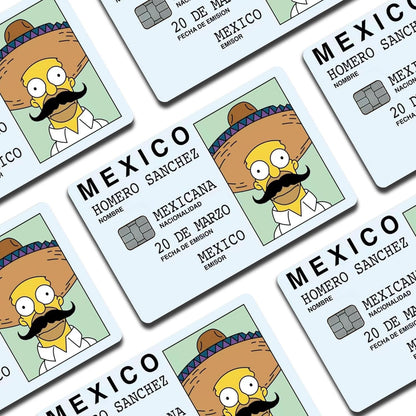 Homero Sanchez Custom Vinyl Credit Card Sticker by CC Wraps