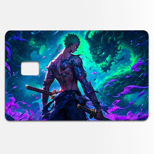 Warrior Dragon Anime Custom Vinyl Credit Card Sticker by CC Wraps